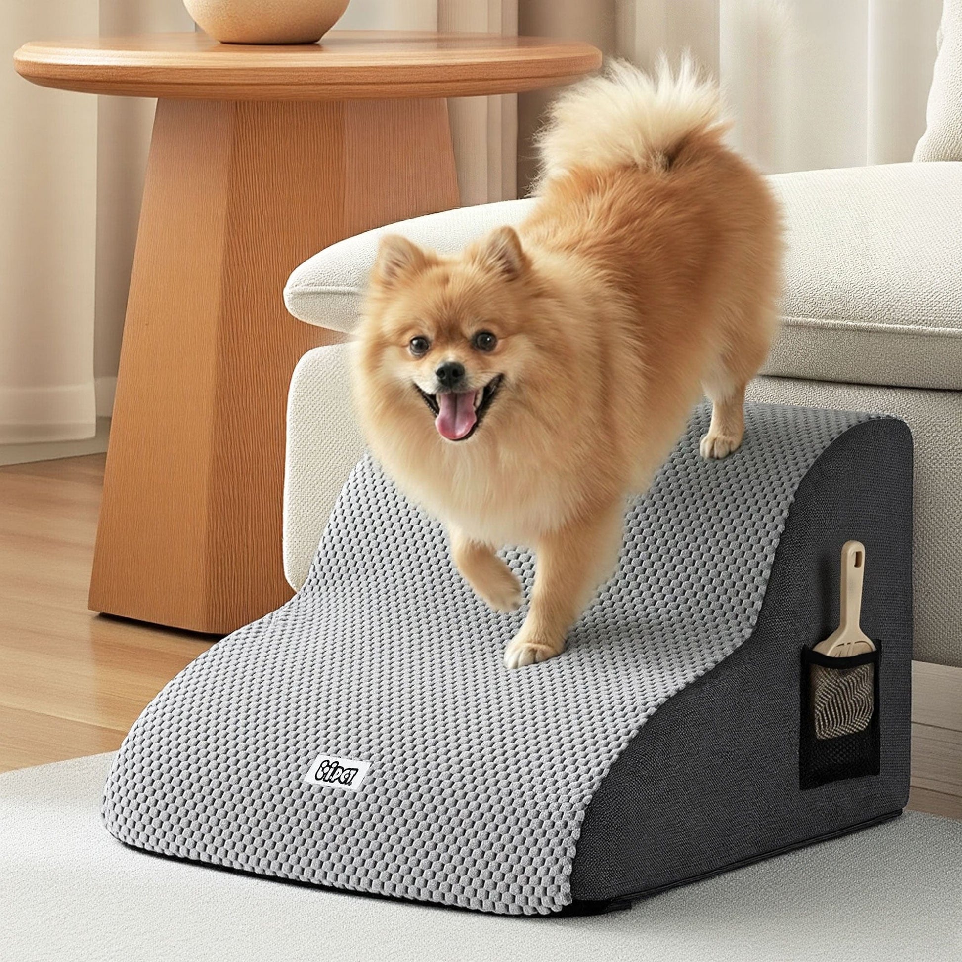 i.Pet Pet Care > Dog Supplies > Dog Steps & Ramps i.Pet Dog Ramp 2 Steps For Small Dogs Bed Sofa Car Foam Non-Slip Pet Cat Stairs