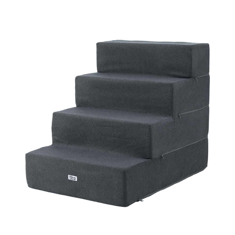 i.Pet Pet Care > Dog Supplies > Dog Steps & Ramps i.Pet Dog Ramp Foam Dog Cover Stairs Portable Cat Ladder For Sofa Bed 4 Steps