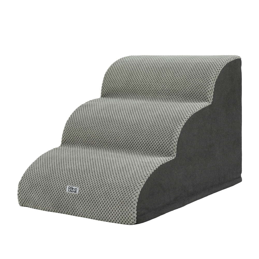 i.Pet Pet Care > Dog Supplies > Dog Steps & Ramps i.Pet Dog Ramp Steps Foam 3 Tier Pet Stairs For Bed Sofa Car Portable Indoor