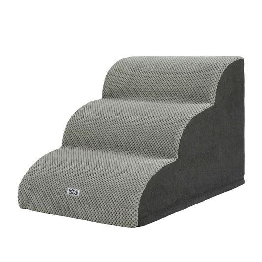 i.Pet Pet Care > Dog Supplies > Dog Steps & Ramps i.Pet Dog Ramp Steps Foam 3 Tier Pet Stairs For Bed Sofa Car Portable Indoor