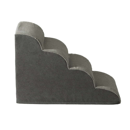 i.Pet Pet Care > Dog Supplies > Dog Steps & Ramps i.Pet Dog Ramp Steps Foam 4 Tier Pet Stairs For Bed Sofa Car Portable Indoor