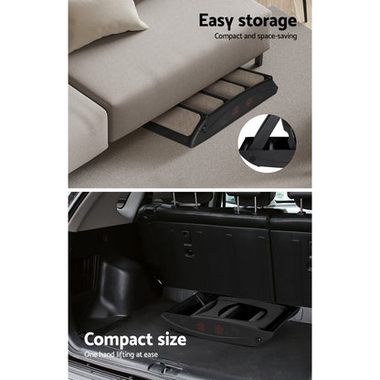 i.Pet Pet Care > Dog Supplies > Dog Steps & Ramps i.Pet Dog Ramp Steps For Bed Sofa Car Pet Stairs Ladder Portable Foldable Black