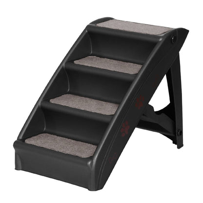 i.Pet Pet Care > Dog Supplies > Dog Steps & Ramps i.Pet Dog Ramp Steps For Bed Sofa Car Pet Stairs Ladder Portable Foldable Black
