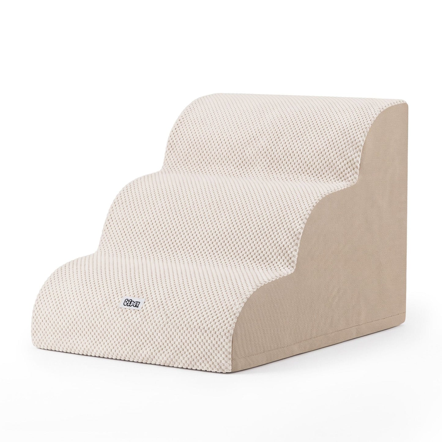 i.Pet Pet Care > Dog Supplies > Dog Steps & Ramps i.Pet Dog Ramp Washable Cover Stairs for Bed Sofa Foam Step Ladder 3 Tier Beige