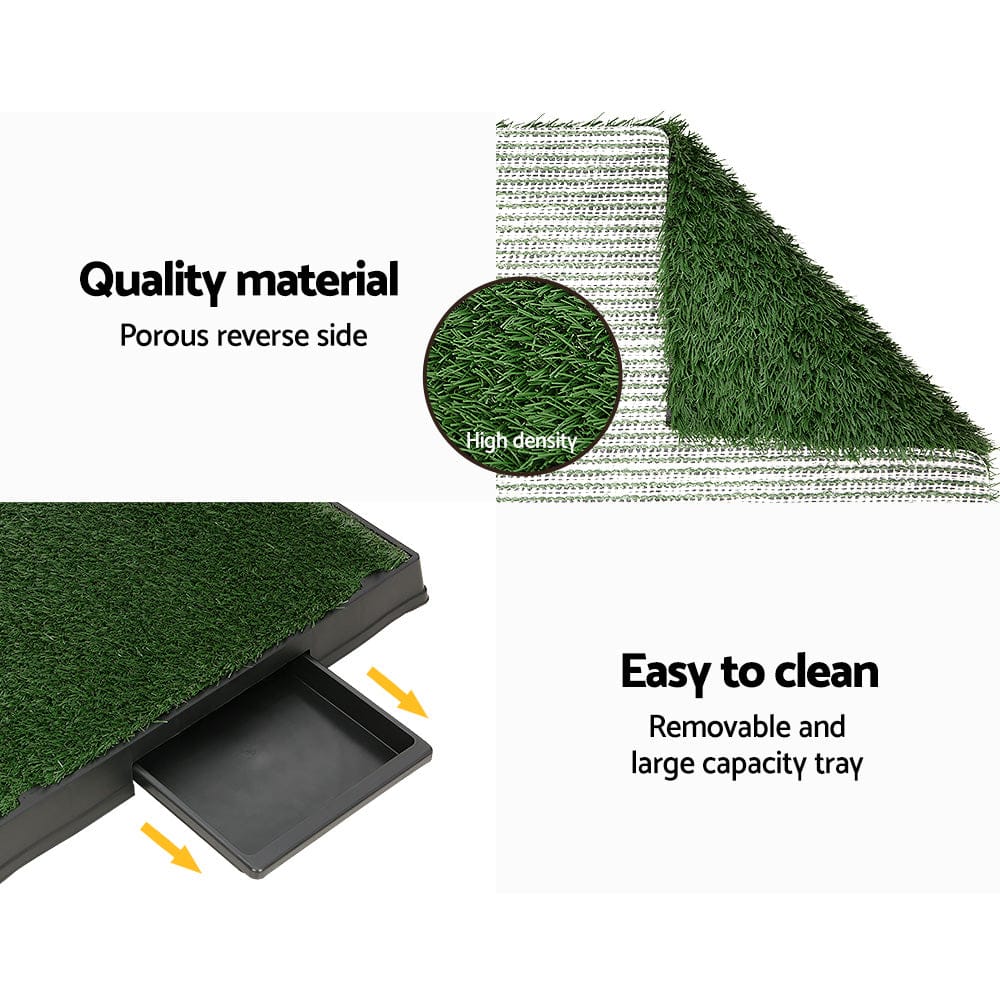 i.Pet Pet Care > Dog Supplies > Dog Training Aids i.Pet Pet Training Pad Dog Potty Toilet Large Loo Portable With Tray Grass Mat