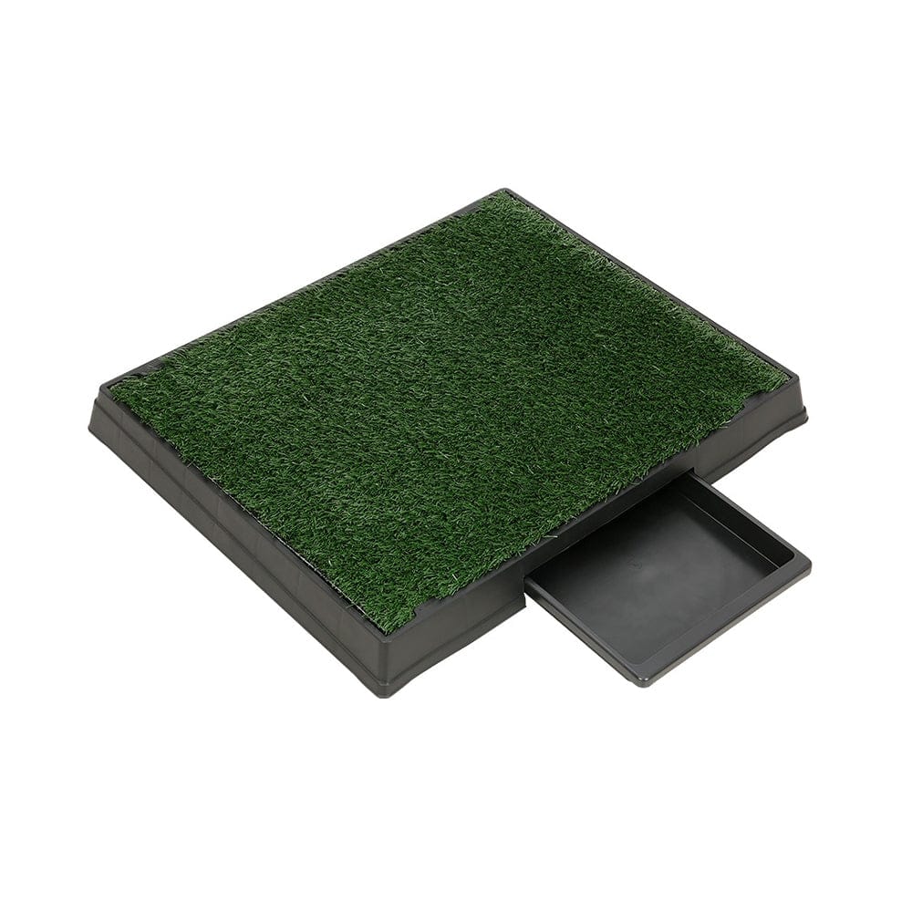 i.Pet Pet Care > Dog Supplies > Dog Training Aids i.Pet Pet Training Pad Dog Potty Toilet Large Portable With Tray Grass 2 Mats