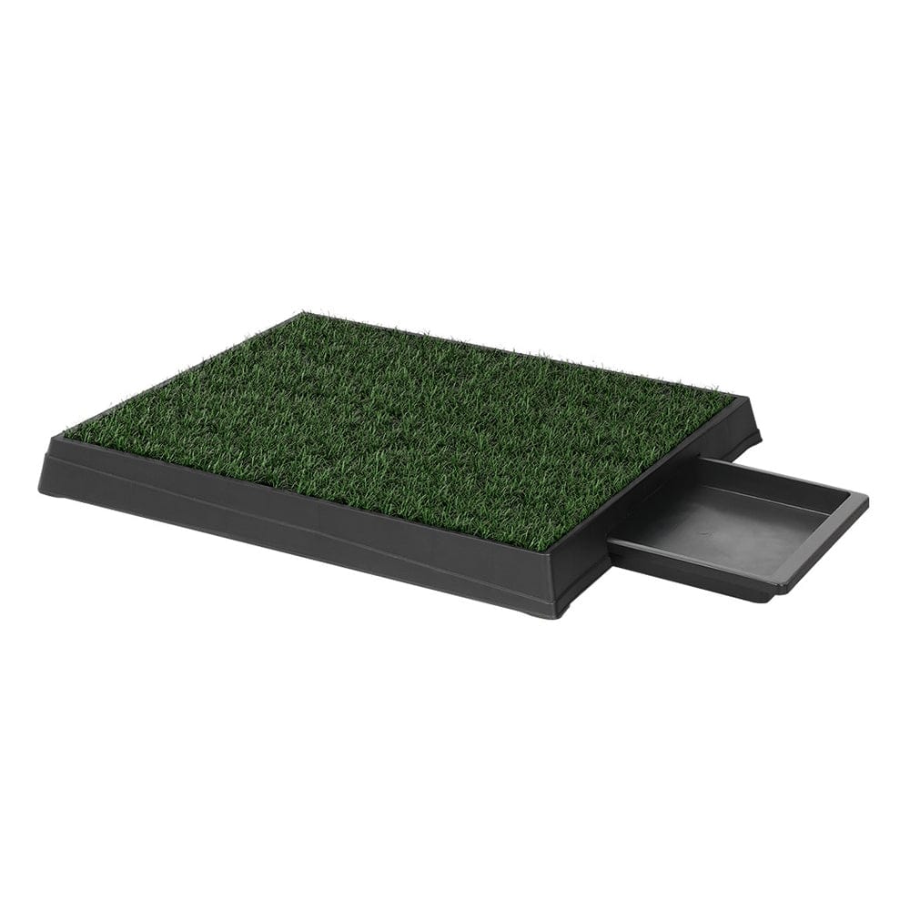 i.Pet Pet Care > Dog Supplies > Dog Training Aids i.Pet Pet Training Pad Dog Potty Toilet Large Portable With Tray Grass 2 Mats