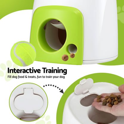 i.Pet Pet Care > Toys > Dog Toys i.Pet 2-in-1 Dog Ball Launcher & Treat Dispenser with 2 Balls Green
