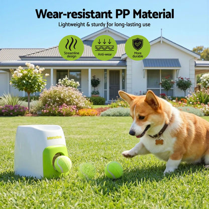 i.Pet Pet Care > Toys > Dog Toys i.Pet 2-in-1 Dog Ball Launcher & Treat Dispenser with 2 Balls Green
