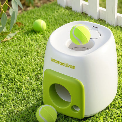 i.Pet Pet Care > Toys > Dog Toys i.Pet 2-in-1 Dog Ball Launcher & Treat Dispenser with 2 Balls Green