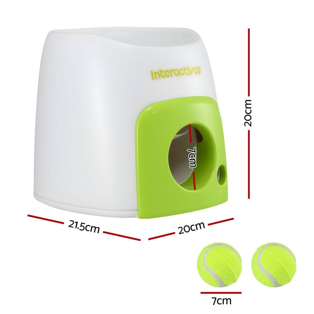 i.Pet Pet Care > Toys > Dog Toys i.Pet 2-in-1 Dog Ball Launcher & Treat Dispenser with 2 Balls Green
