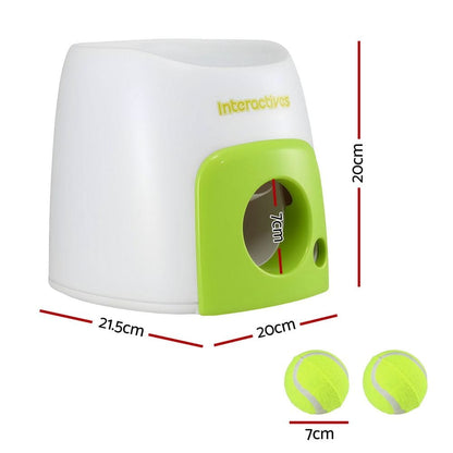 i.Pet Pet Care > Toys > Dog Toys i.Pet 2-in-1 Dog Ball Launcher & Treat Dispenser with 2 Balls Green