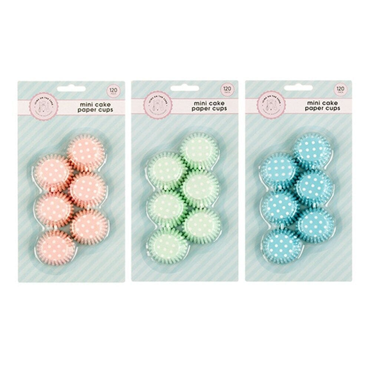 Icing on the cake Cupcake Liner 120Pk Mini Cupcake Patty Pans Muffin Cases Cake Boards Liners Boxes Baking Cups