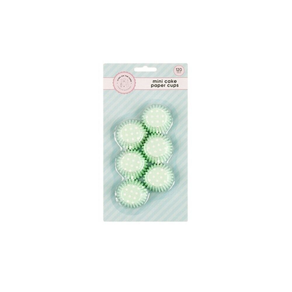 Icing on the cake Cupcake Liner Green 120Pk Mini Cupcake Patty Pans Muffin Cases Cake Boards Liners Boxes Baking Cups