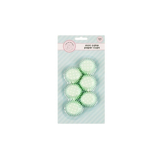 Icing on the cake Cupcake Liner Green 120Pk Mini Cupcake Patty Pans Muffin Cases Cake Boards Liners Boxes Baking Cups