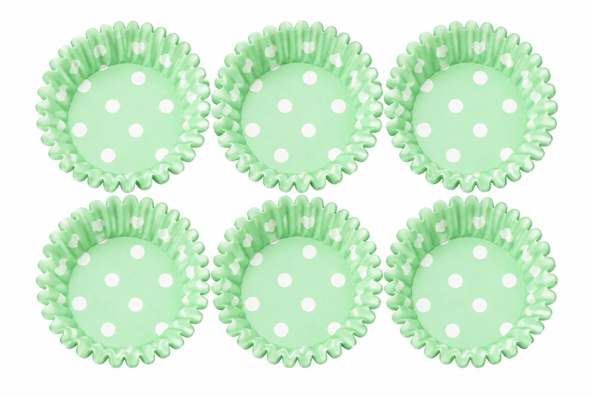 Icing on the cake Cupcake Liner Green 120Pk Mini Cupcake Patty Pans Muffin Cases Cake Boards Liners Boxes Baking Cups