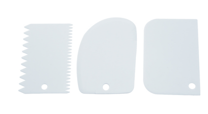 Icing on the Cake Scraper 3X Plastic Dough Scraper Fondant Pastry Butter Cutter Cake Icing Kitchen Tool