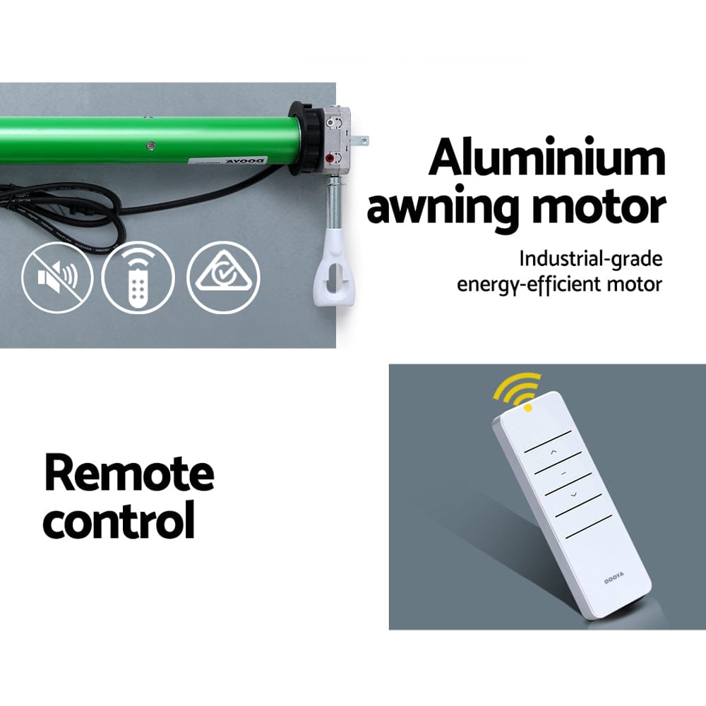 Instahut Home & Garden > Shading > Awnings Instahut 230V Folding Arm Awning Replacement Motor with remote 40NM