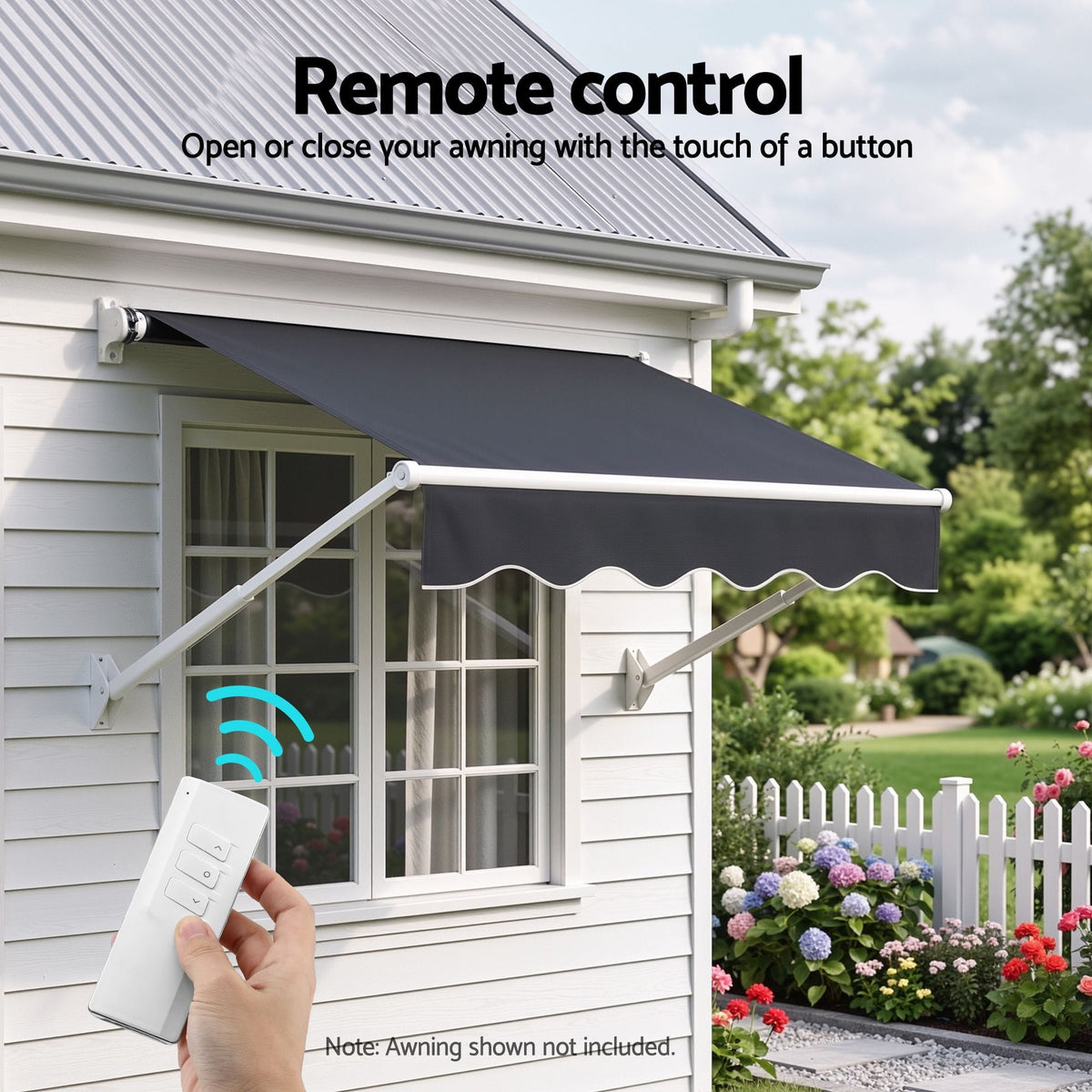 Instahut Home & Garden > Shading > Awnings Instahut Pivot Arm Awning Motor Replacement Kit With Remote Control
