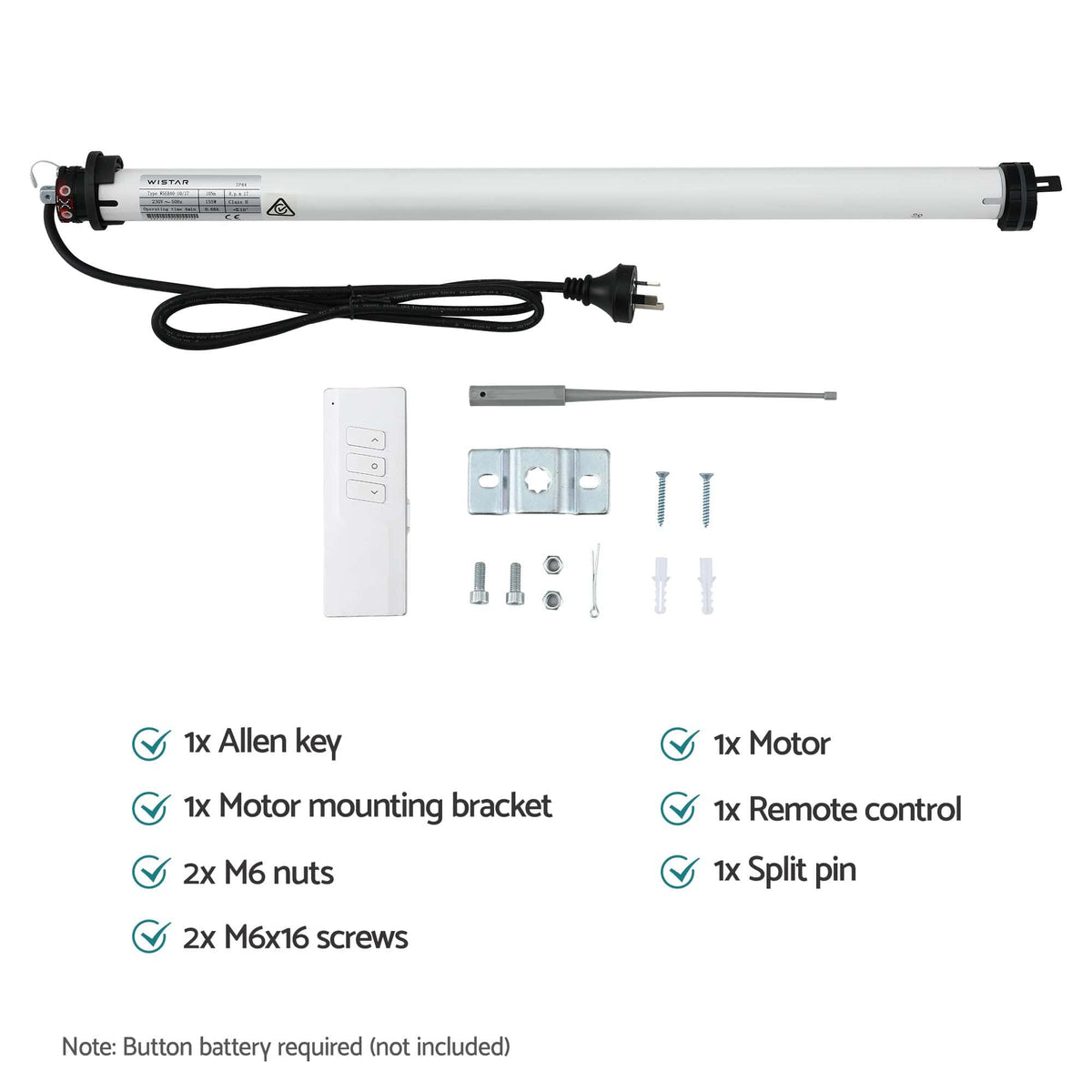 Instahut Home & Garden > Shading > Awnings Instahut Pivot Arm Awning Motor Replacement Kit With Remote Control