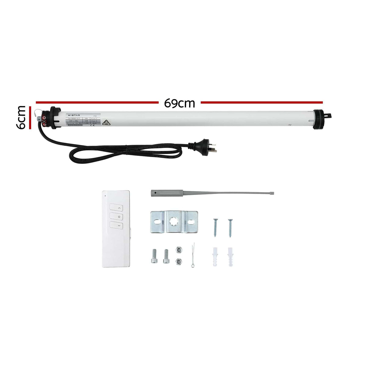 Instahut Home & Garden > Shading > Awnings Instahut Pivot Arm Awning Motor Replacement Kit With Remote Control