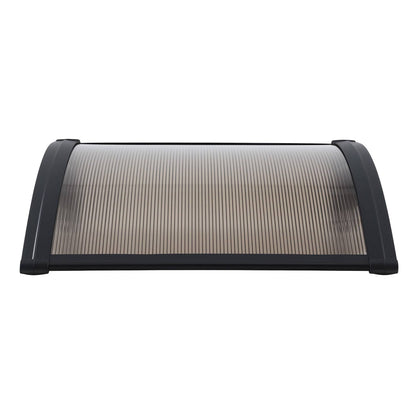 Instahut Home & Garden > Shading > Awnings Instahut Window Awning Drainage 0.6mx0.6m Outdoor Brown