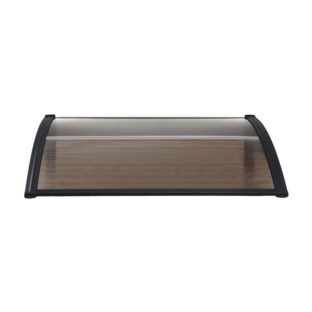Instahut Home & Garden > Shading > Awnings Instahut Window Door Awning 0.8mx1m Brown