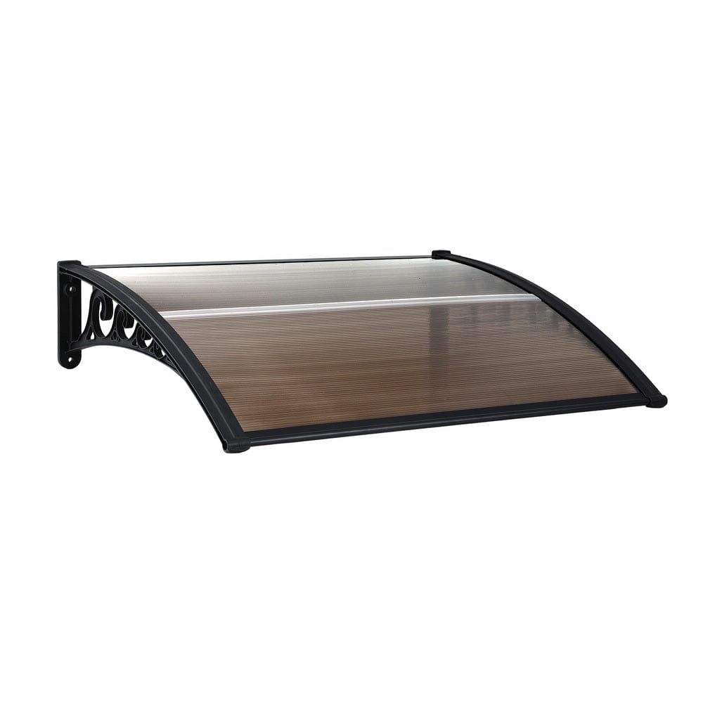 Instahut Home & Garden > Shading > Awnings Instahut Window Door Awning 0.8mx1m Brown