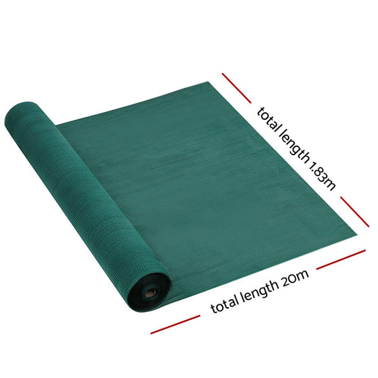 Instahut Home & Garden > Shading > Umbrellas & Sunshades Instahut 30% Shade Cloth 1.83x20m Shadecloth Wide Heavy Duty Green