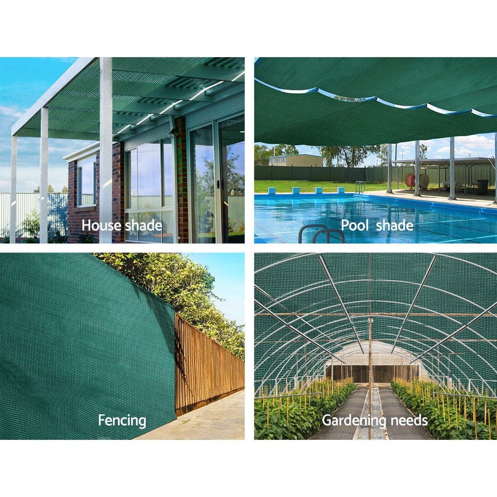 Instahut Home & Garden > Shading > Umbrellas & Sunshades Instahut 30% Shade Cloth 1.83x20m Shadecloth Wide Heavy Duty Green