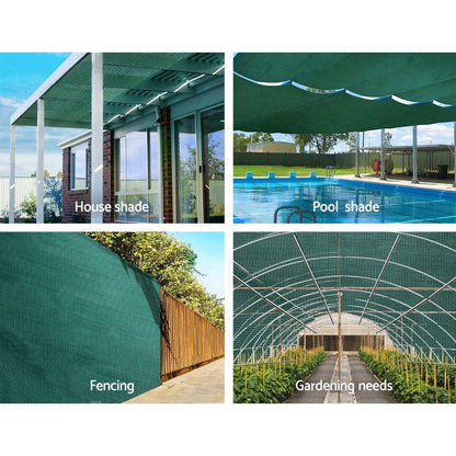 Instahut Home & Garden > Shading > Umbrellas & Sunshades Instahut 30% Shade Cloth 1.83x20m Shadecloth Wide Heavy Duty Green