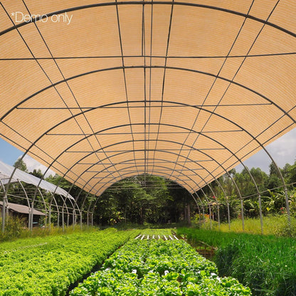 Instahut Home & Garden > Shading > Umbrellas & Sunshades Instahut 50% Shade Cloth 1.83x10m Shadecloth Sail Hevy Duty Beige