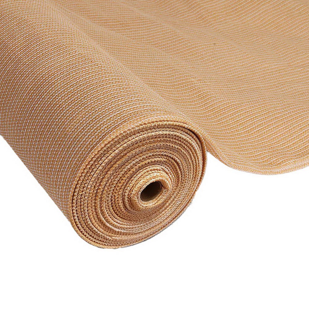 Instahut Home & Garden > Shading > Umbrellas & Sunshades Instahut 50% Shade Cloth 1.83x10m Shadecloth Sail Hevy Duty Beige