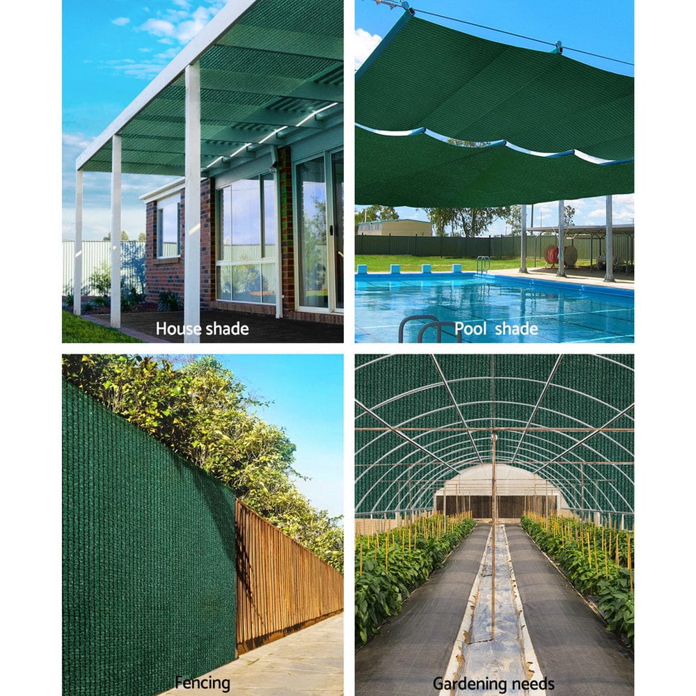 Instahut Home & Garden > Shading > Umbrellas & Sunshades Instahut 50% Shade Cloth 1.83x20m Shadecloth Sail Heavy Duty Green
