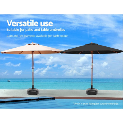 Instahut Home & Garden > Shading > Umbrellas & Sunshades Instahut 51cm Outdoor Umbrella Base Round Stand Pod