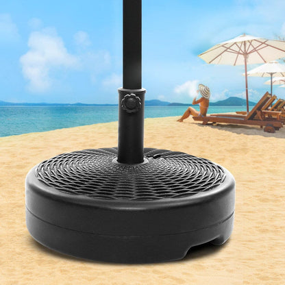 Instahut Home & Garden > Shading > Umbrellas & Sunshades Instahut 51cm Outdoor Umbrella Base Round Stand Pod