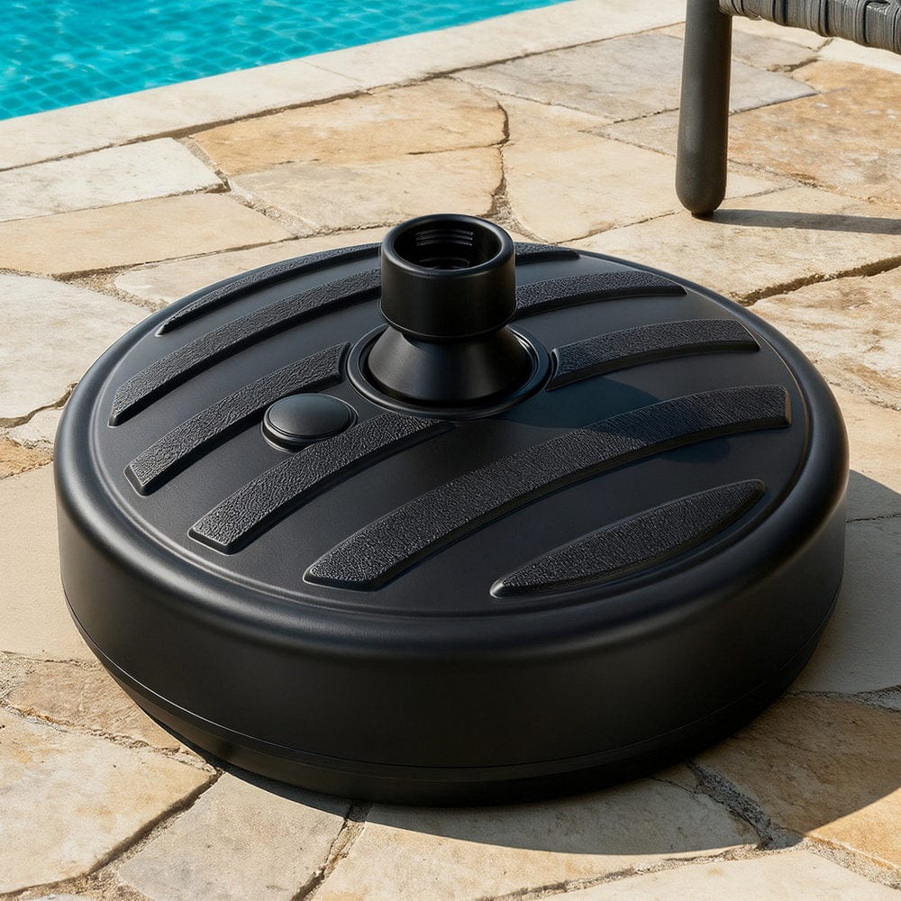 Instahut Home & Garden > Shading > Umbrellas & Sunshades Instahut Outdoor Umbrella Base Weight Round Plastic Pole Holder 35-38mm Beach