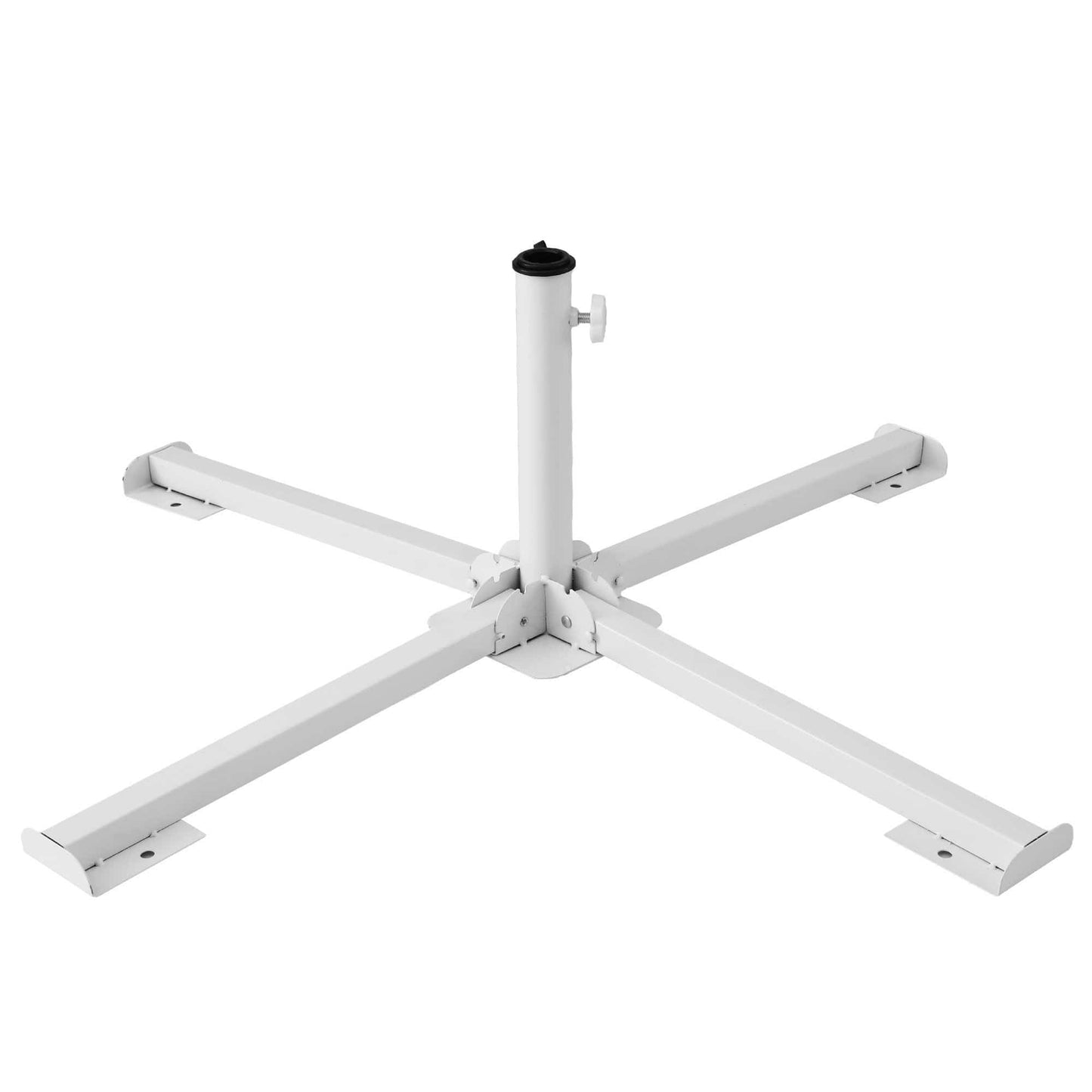Instahut Home & Garden > Shading > Umbrellas & Sunshades Instahut Outdoor Umbrellas Base Steel Umbrella Holder 25 to 35mm White