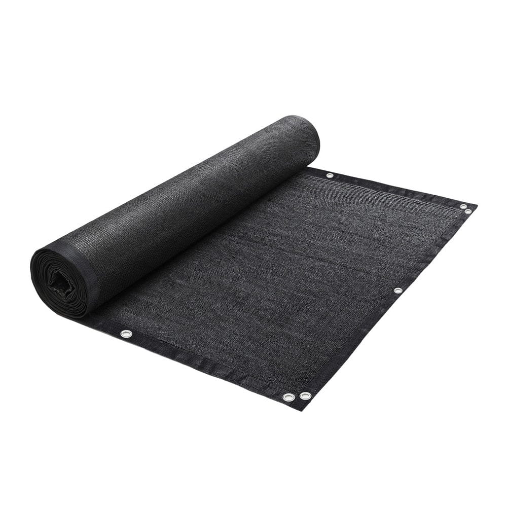 Instahut Home & Garden > Shading > Umbrellas & Sunshades Instahut Shade Cloth Sun Shade Fabric Patio UV Resistant Black 10x2m