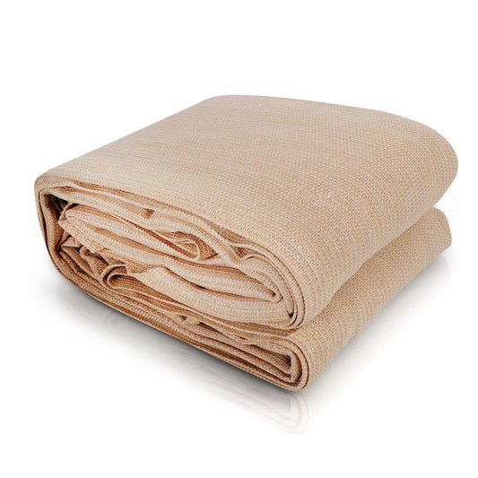 Instahut Home & Garden > Shading > Umbrellas & Sunshades Instahut Shade Sail 2.5x3m Rectangle 280GSM 98% Sand Shade Cloth