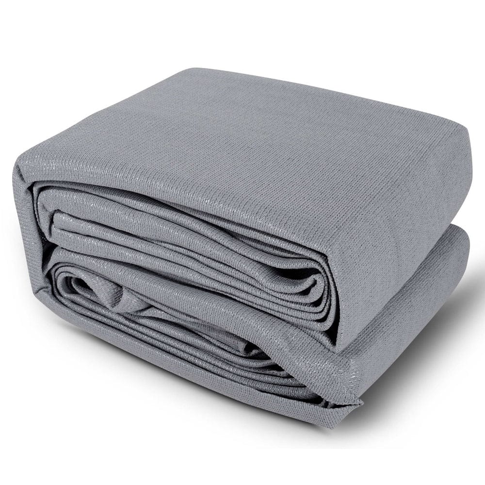 Instahut Home & Garden > Shading > Umbrellas & Sunshades Instahut Shade Sail 3x3m Square 280GSM 98% Grey Shade Cloth