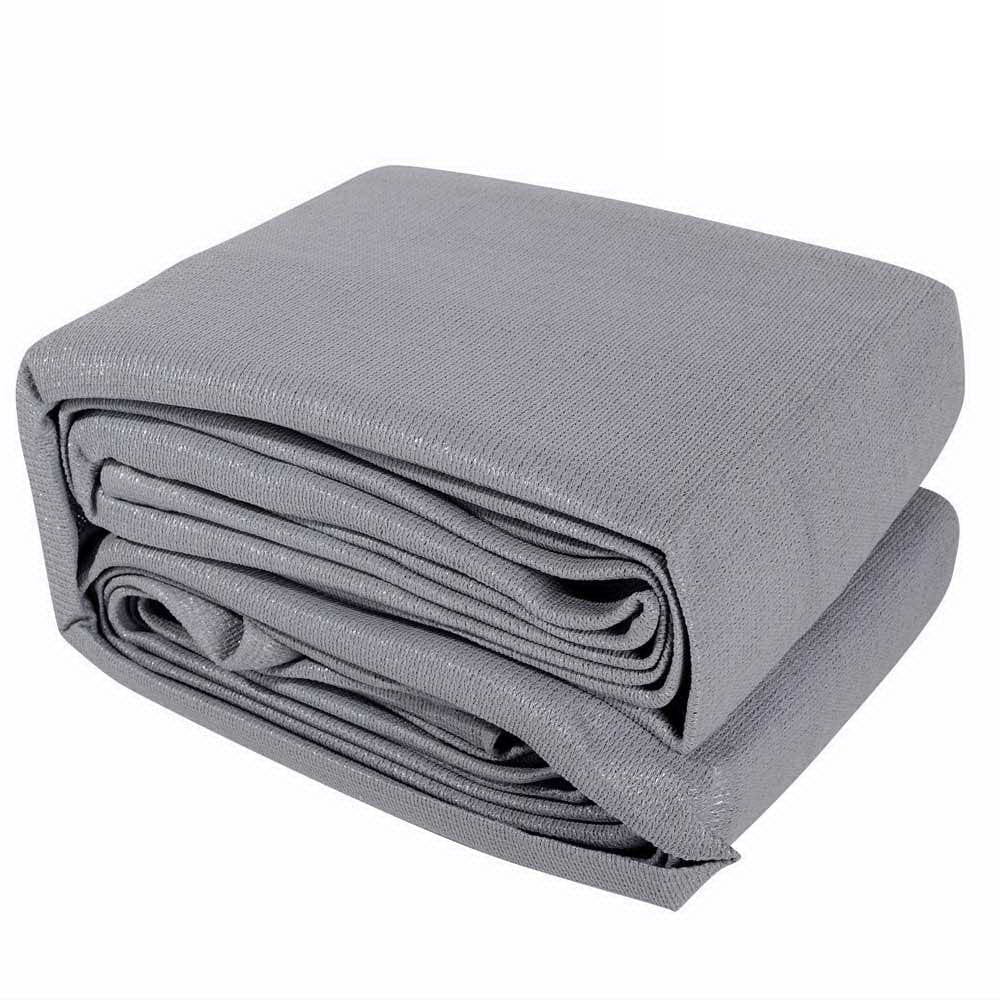Instahut Home & Garden > Shading > Umbrellas & Sunshades Instahut Shade Sail 3x3x4.3m Triangle 280GSM 98% Grey Shade Cloth