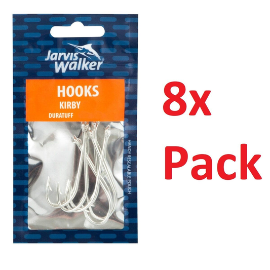 Jarvis Walker Jarvis Walker Kirby 2/0 Dura Hook P Pack Fishing 8 Pieces 4.4cm