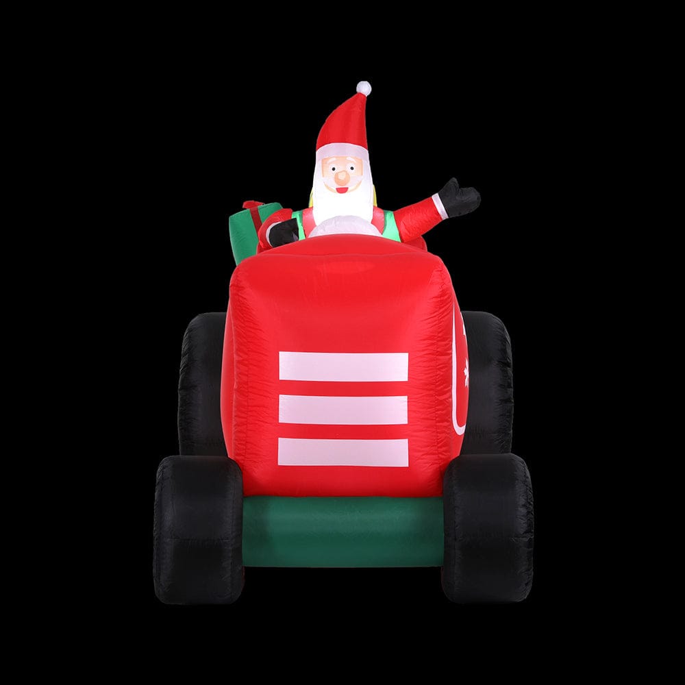 Jingle Jollys Occasions > Christmas > Christmas Clothing Jingle Jollys Christmas Inflatable Santa Truck 2.6M Length LED Decorations Illuminated