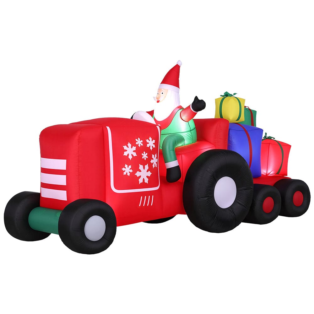 Jingle Jollys Occasions > Christmas > Christmas Clothing Jingle Jollys Christmas Inflatable Santa Truck 2.6M Length LED Decorations Illuminated