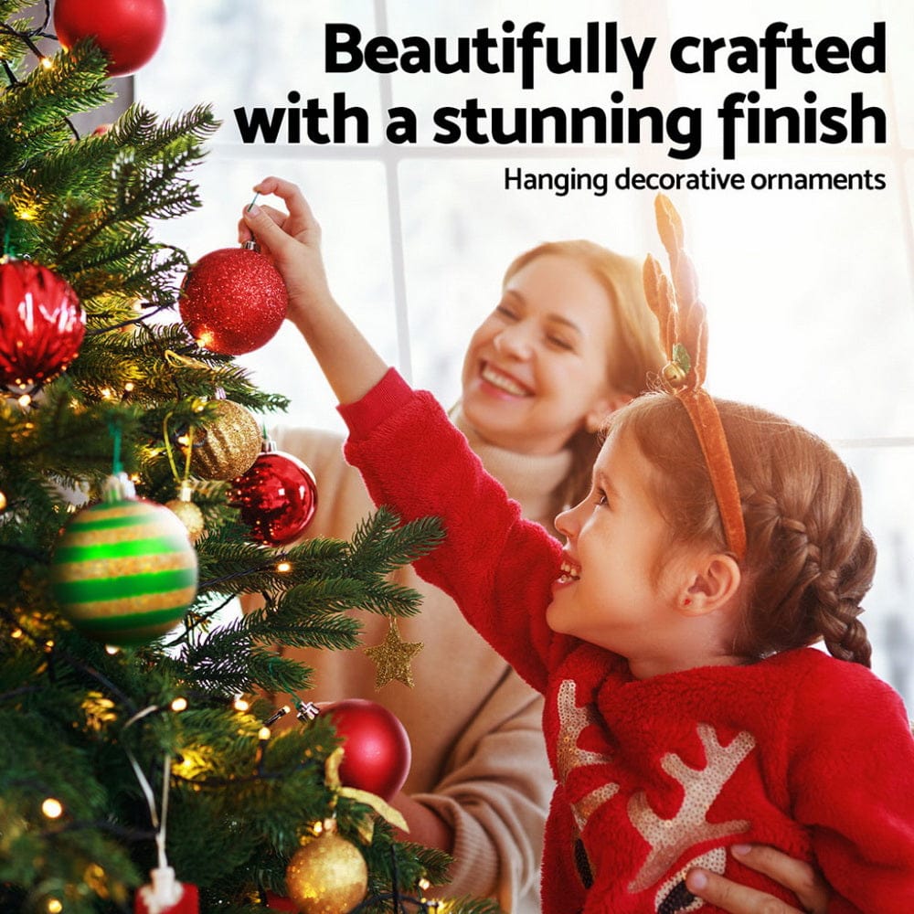Jingle Jollys Occasions > Christmas > Christmas Decorations Jingle Jollys 155pcs Christmas Tree Decorations Set Baubles Ornaments Party
