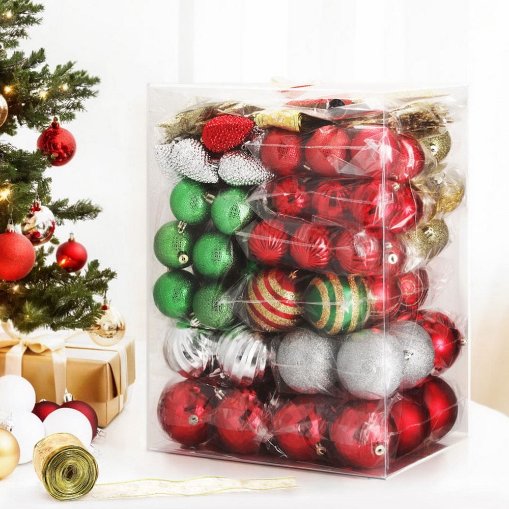 Jingle Jollys Occasions > Christmas > Christmas Decorations Jingle Jollys 155pcs Christmas Tree Decorations Set Baubles Ornaments Party