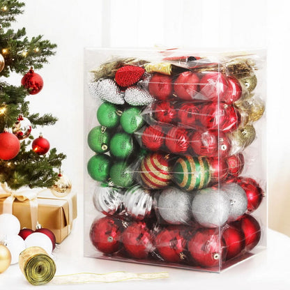 Jingle Jollys Occasions > Christmas > Christmas Decorations Jingle Jollys 155pcs Christmas Tree Decorations Set Baubles Ornaments Party