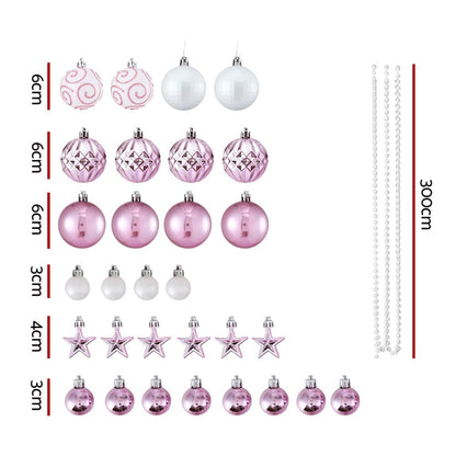 Jingle Jollys Occasions > Christmas > Christmas Decorations Jingle Jollys 33pcs Christmas Tree Decorations Set Baubles Ornaments Party Pink