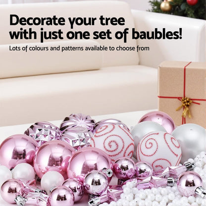 Jingle Jollys Occasions > Christmas > Christmas Decorations Jingle Jollys 33pcs Christmas Tree Decorations Set Baubles Ornaments Party Pink